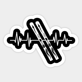 Heartbeat Snowboarding Birthday snowboarder Player .snowboard Sticker